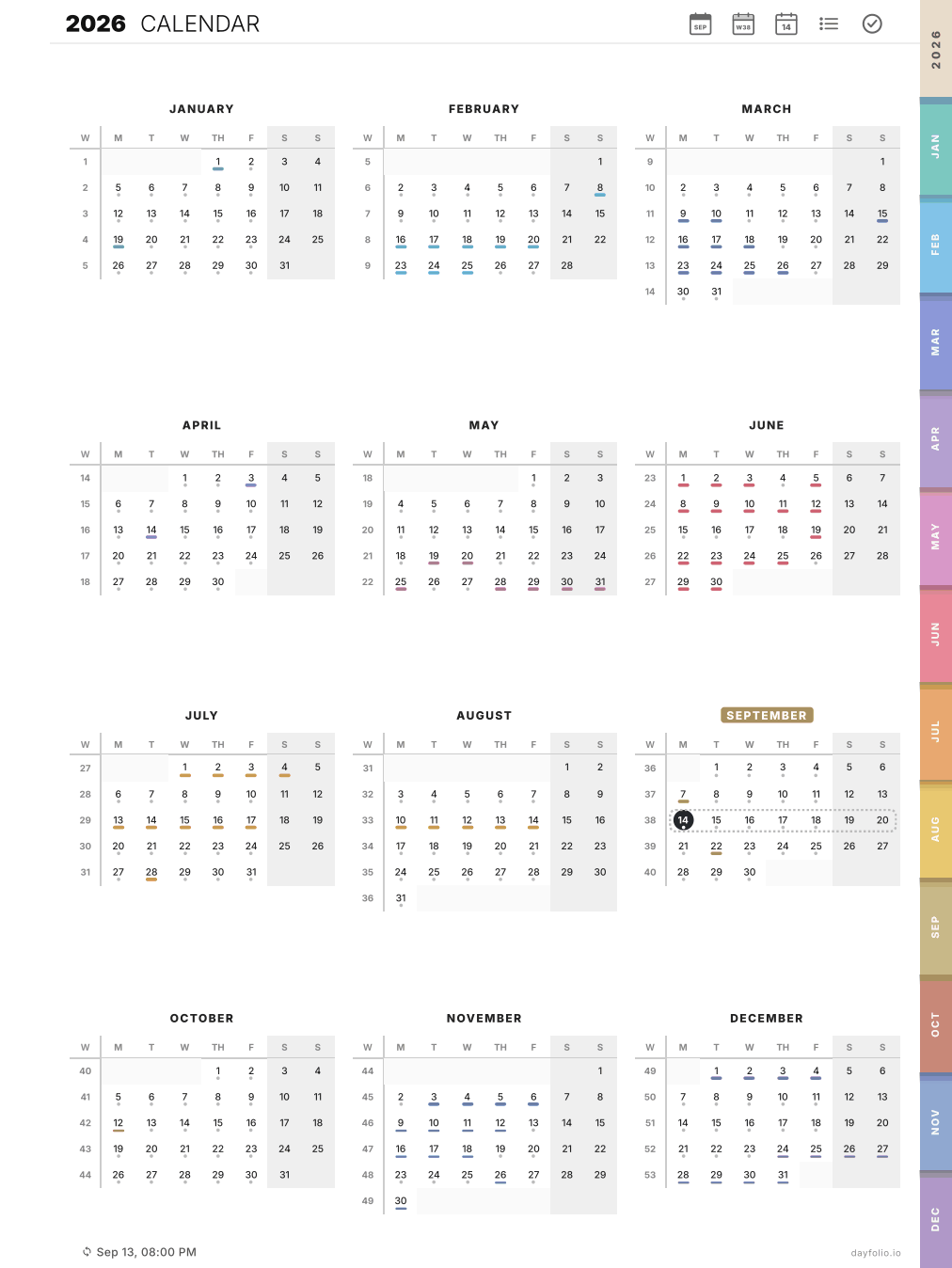 The Year View